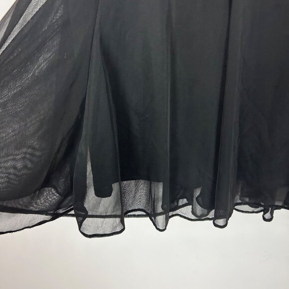 Y2K Onyx Nite Black A-line Midi Skirt Fairy Whimsical Whimsigoth Size Small Wome - Picture 2 of 4